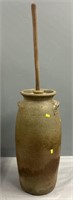Antique Stoneware Butter Churn