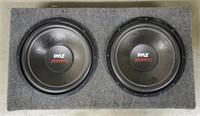 Dual Pyle Speakers with Box