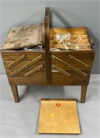 Wood Norwegian Spool Cabinet