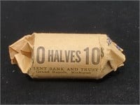 Roll of $10 Silver Kennedy Half Dollars 40%