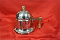 A Vev Vigano Kontessa Gold Inox Teapot