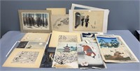 Japanese Woodblock Prints Lot Collection