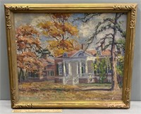 Homewood Baltimore Oil Painting on Canvas