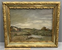 Farm Landscape Oil Painting on Canvas