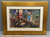Artist Signed Time Square NYC Print