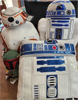 4 New VTG Plush R2-D2 BB-8 Boba Fett