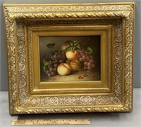 Still Life Fruit Bowl Oil Painting on Canvas