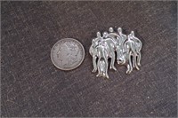 Vintage Taxco Sterling Group of People Family Pin