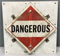 Dangerous Hazard Hazmat Truck Sign