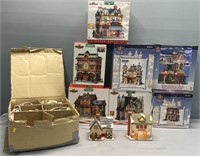 Christmas Garden Holiday Buildings Boxed Lot