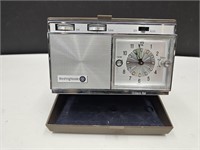 Westinghouse  Transistor Radio / Clock Untested