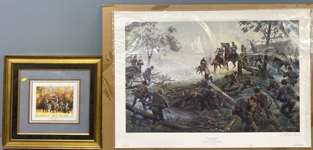 Civil War Lithograph & Framed Print Lot
