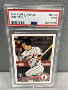 2011 Mike Trout RC PSA9 Topps Traded Baseball Card