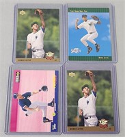 4 Derek Jeter Rookie RC Baseball Cards