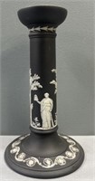 Black Basalt early Wedgwood Candlestick: Theater