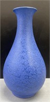 KBW Art Pottery Mottled Blue Vase