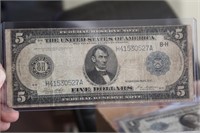 1914 $5.00 Large Note Horse Blanket