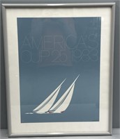 America’s Cup 1983 Sailboat Print