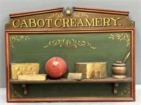 Cabot Creamery Wood Sculpture Cheese Sign