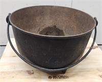 Antique Cast Iron Cauldron reduced height
