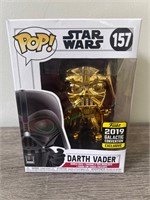 POP Star Wars Gold Chrome Darth Vader 157