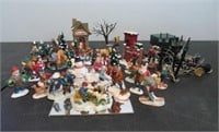 Christmas Village People, Animals and Side Buildin