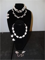 White Vintage Jewelry Sets