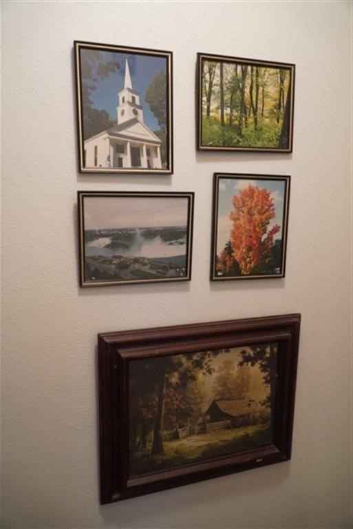 Collage of 2 Framed Scenery Pictures