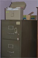 Metal Fireproof File Cabinet w/ Key