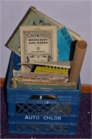 Crate of Sheet Music