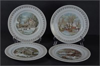 Currier & Ives Homestaed Collectors Plates