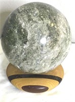 5" Polished Stone Sphere With Display Base