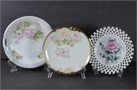 Floral Decorator Plates Vintage & Antique
