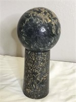 4" Carved Jasper Sphere Large!! W Fossilized Stand