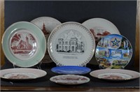 Assorted Church and Travel Collector Plates