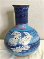 Vtg Pacific Stoneware Bennet Welsch Vase Signed