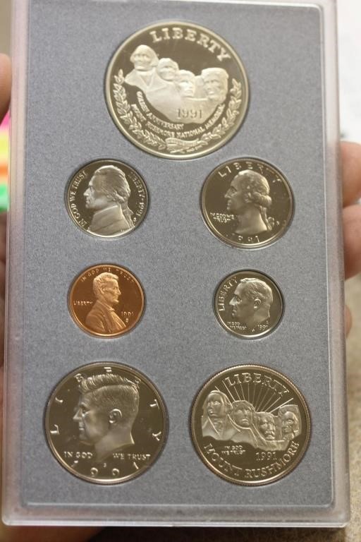 1991 Silver Prestige Coin Set