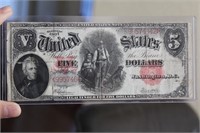 1907 $5.00 Large Note Horse Blanket