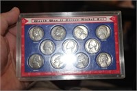 World War II Silver Nickel Set