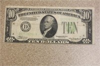 1934 $10 Error Note