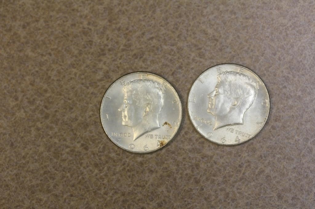 Lot of Two Kennedy Halves