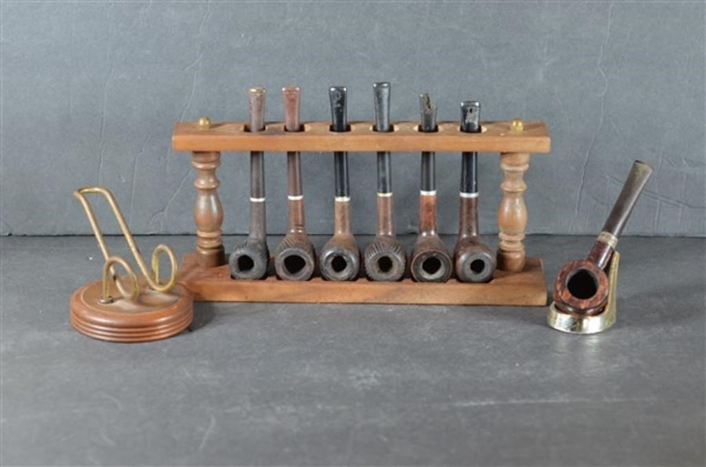Tobacco Pipes with Display Stand