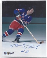 BRAD PARK NY RANGERS AUTOGRAPHED 8X10 W/COA