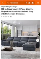 130” sectional sofa