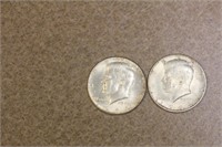 Lot of Two Kennedy Halves