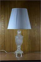 Clear/Frosted Glass Lamp with Shade