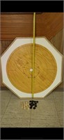 32” inch crokinole game w/12 buttons of each