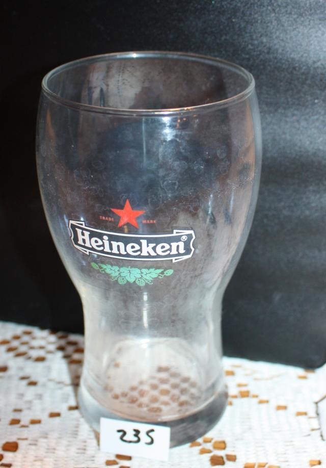 Heineken Beer Glass and Sign