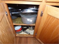CONTENT OF LOWER CABINET POTS AND PANS