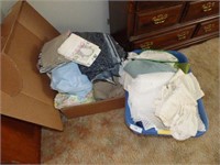 2 BOXES OF LINENS
